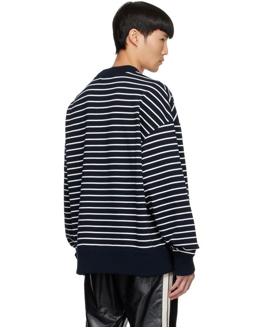Palm Angels Blue Bear-Print Sweatshirt for men