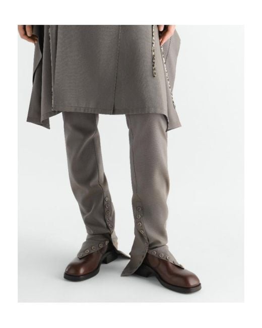Lemaire Brown Zip Ankle Boots for men