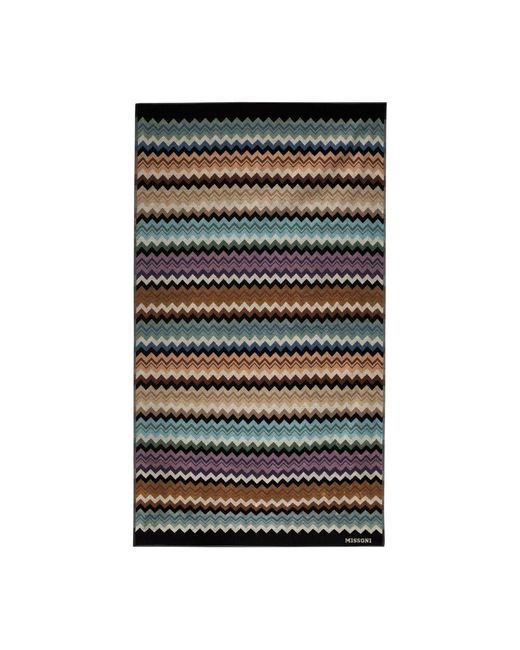 Missoni Black Adam Zigzag Beach Towel