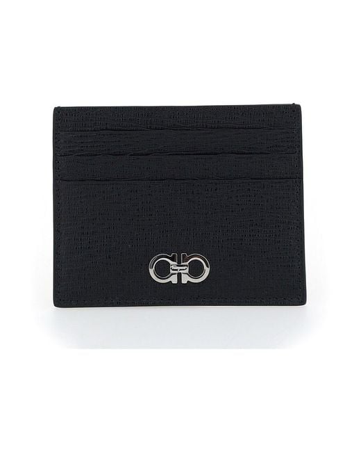 Ferragamo Black Card Holder for men