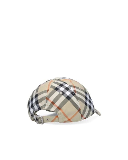 Burberry Multicolor Check Printed Baseball Cap