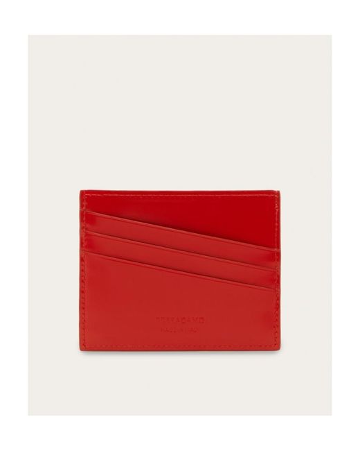 Ferragamo Red Logo Clip for men