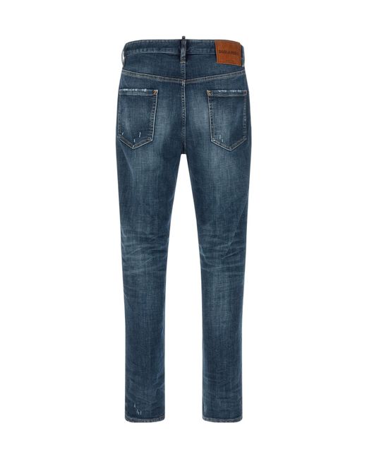 DSquared² Blue 642 Distressed Jeans for men