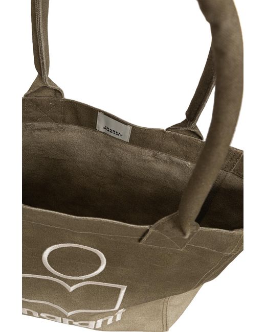 Isabel Marant Metallic Yenky Small Logo Tote Bag