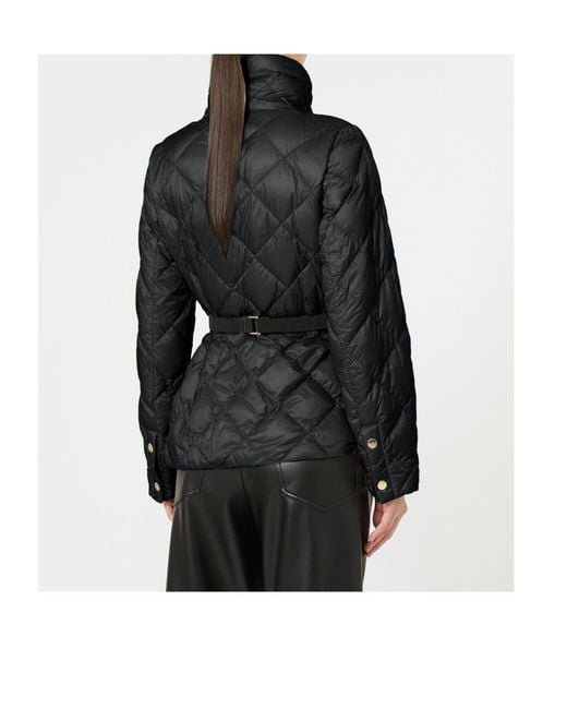 Max Mara Black The Cube Belted High Neck Jacket