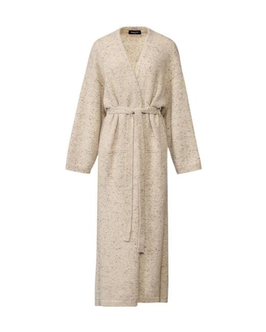 Fabiana Filippi Natural Long Knit Cardigan