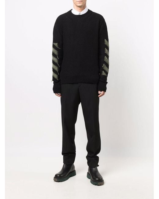 Off-White c/o Virgil Abloh Black Arrows Motif Knitted Jumper for men