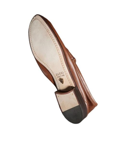Gucci Brown Lugano Loafers for men