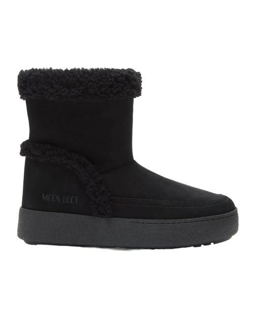 Moon Boot Black Ltrack Tina Boots