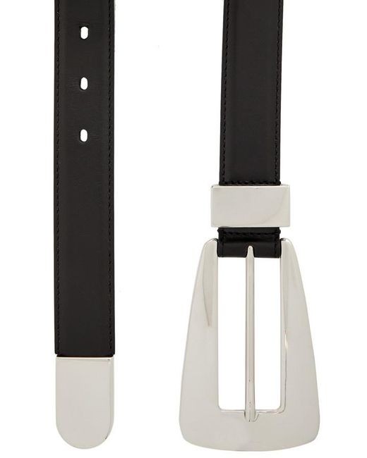 Khaite White Lucca Leather Belt