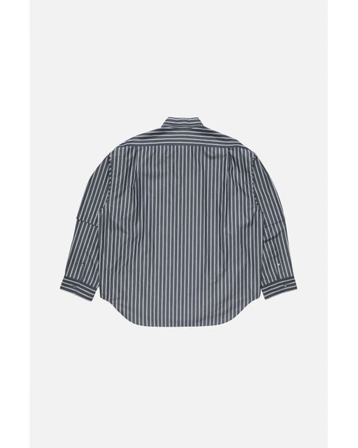 Acne Gray Striped Shirt for men