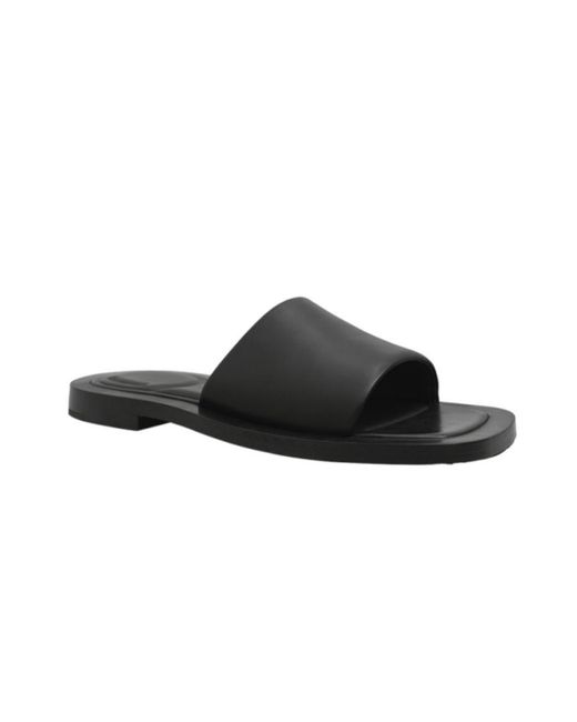 Balenciaga Black Logo Flip-Flops