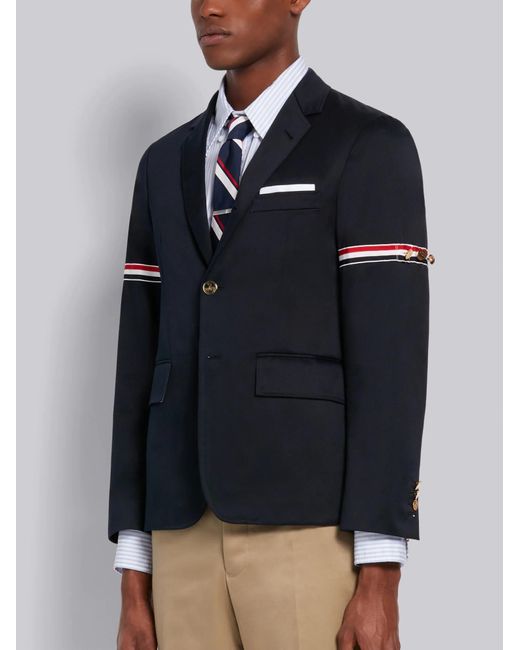 Thom Browne Blue Rwb Striped Blazer for men
