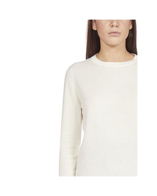 Brunello Cucinelli White Crewneck Knitted Jumper