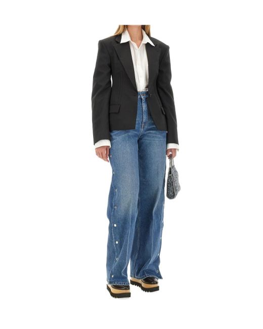 Stella McCartney Black Buttoned Tailored Jacket
