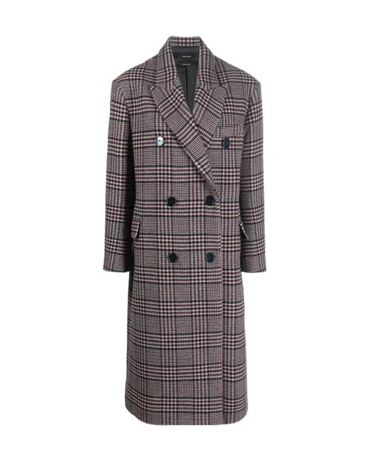 Isabel Marant Gray Lojimiko Virgin Wool Coat