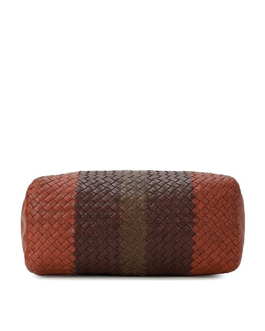 Bottega Veneta Brown Logo Handbag