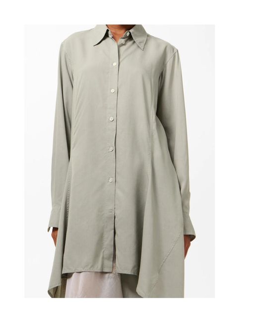 Our Legacy Gray Relaxed Longline Shirt