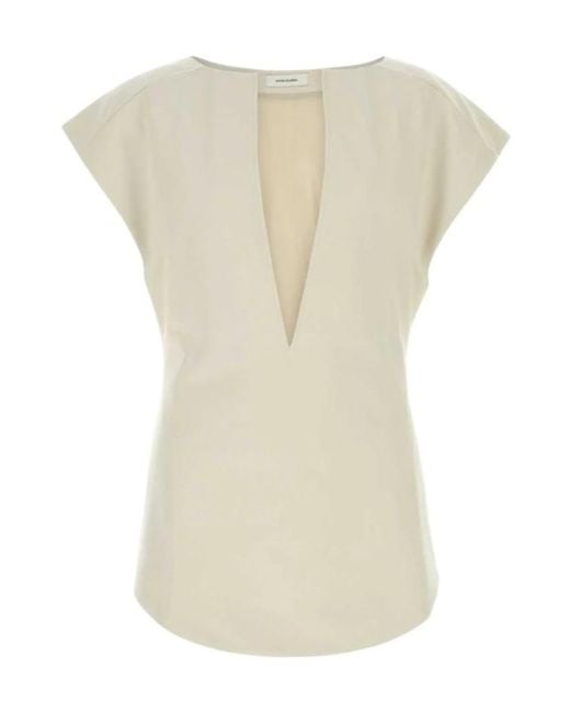 Entire studios Natural Deep Vee Tank Top for men