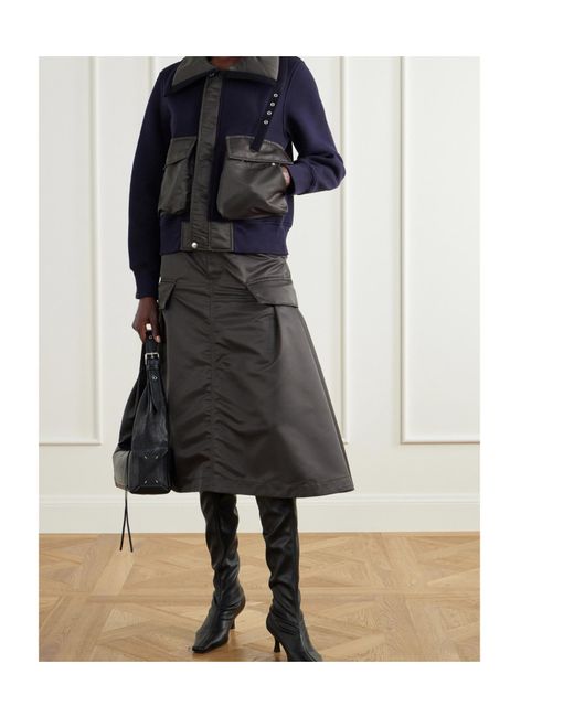 Sacai Black Long-Sleeve Casual Jacket
