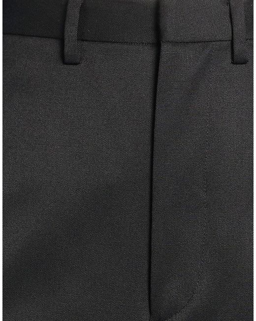 MM6 by Maison Margiela Black Solid Color Flared Trousers