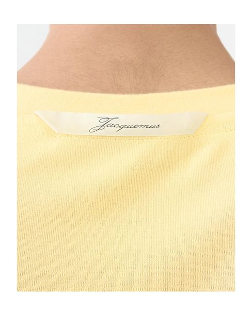 Jacquemus Yellow Rond Carre Oversized T-Shirt for men
