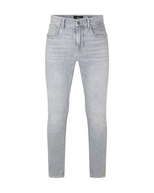 7 For All Mankind Gray 7Fam Slimmy Tapered Sn62 for men