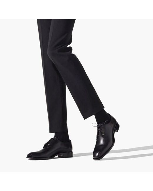 Christian Louboutin Black Chambeliss Derbies for men