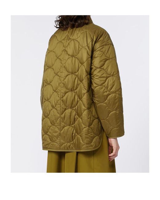 Max Mara Green Long-Sleeved Cotton Jacket