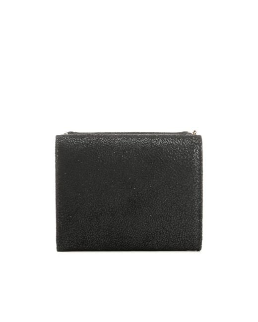 Stella McCartney Black Falabella Chain Trifold Wallet