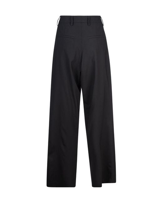 GIUSEPPE DI MORABITO Black High Waist Straight Casual Pants