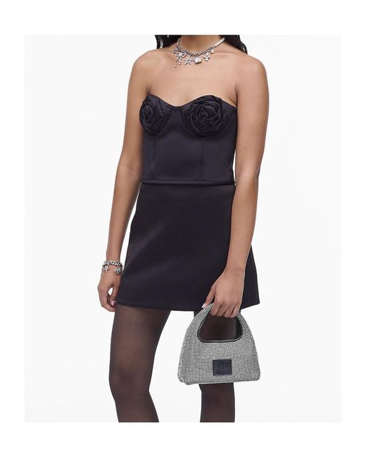 Marc Jacobs Black The Rhinestone Mini Sack Bag