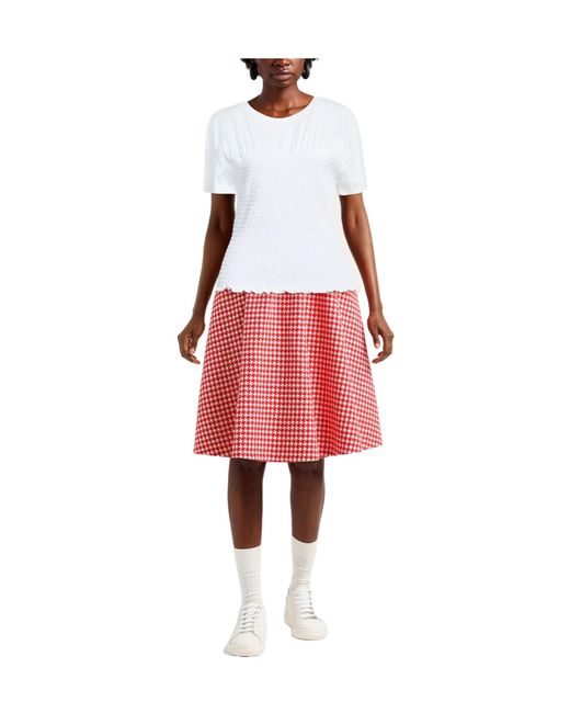 Rag & Bone White Solid Color Crew Neck Short-Sleeve T-Shirt