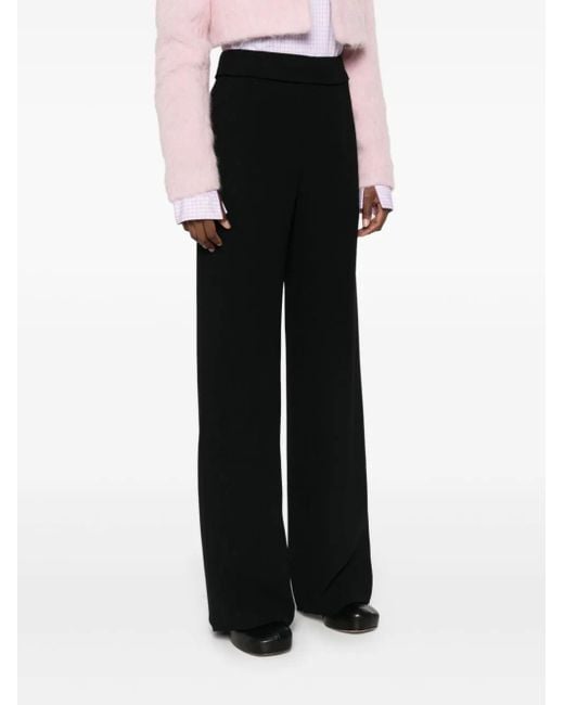 Dries Van Noten Black Elastic Waist Casual Pants