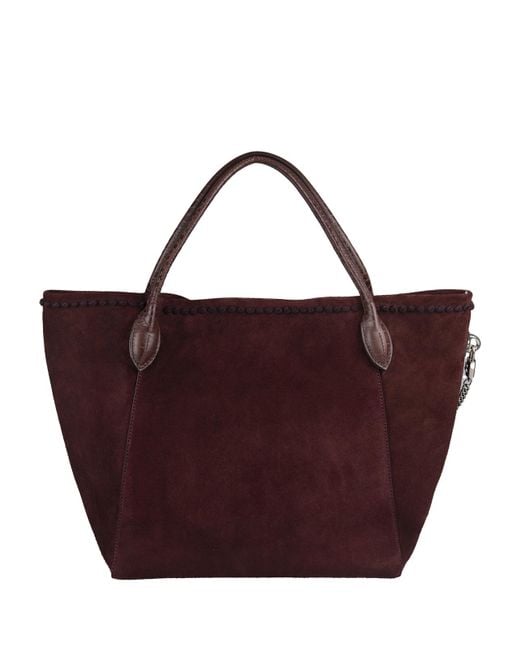 Ermanno Scervino Purple Double Handle Tote Bag