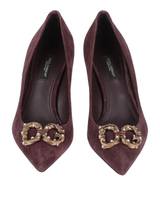 Dolce & Gabbana Purple Solid Color Courts