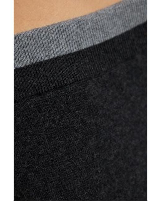ROTATE BIRGER CHRISTENSEN Black Cotton Mini Skirt