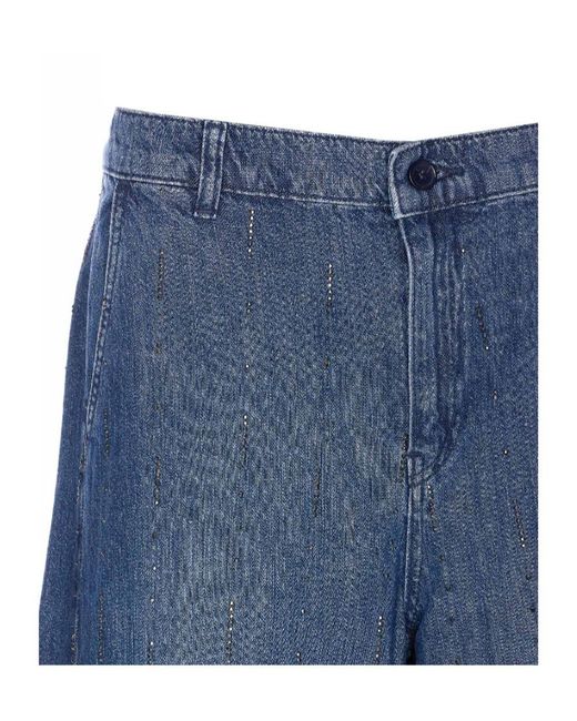 Liu Jo Blue Flared Trousers