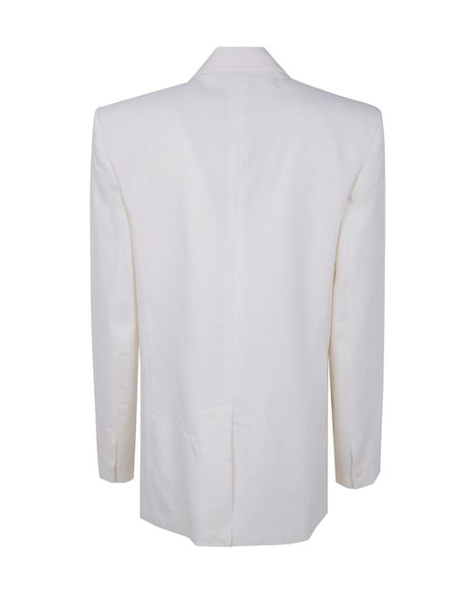 Frankie Shop Gray Long-Sleeved Suit Jacket