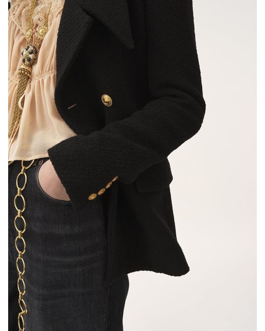 Chloé Black Chloé Double-Breasted Buttoned Blazer