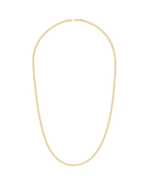 Tom Wood White Curb Chain M Necklace for men