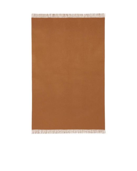 Loro Piana Brown Unito Blanket for men