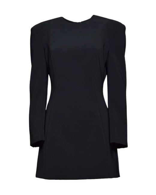 DSquared² Blue Rear Zipped Crewneck Dress