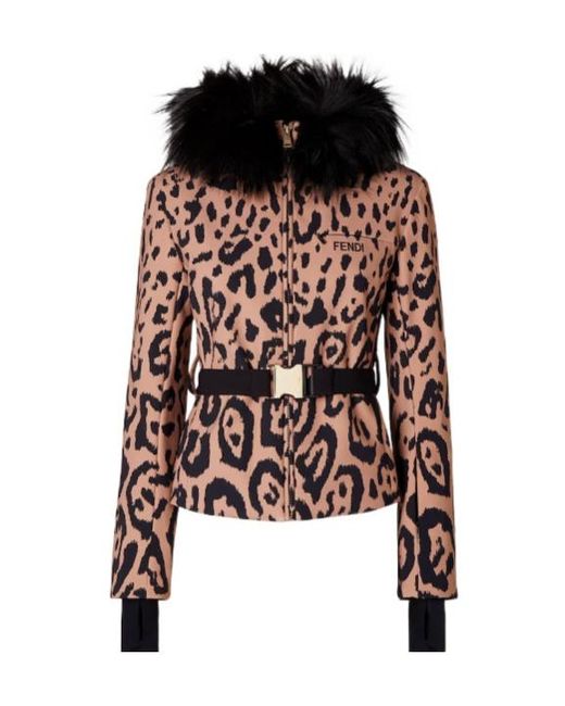 Fendi Black Ski Jacket Technical Fabric Down Jacket