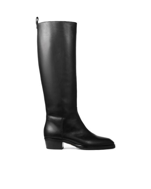 Jimmy Choo Black Mave 45 Knee-High Boots