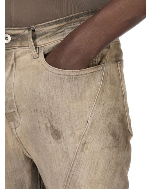 Rick Owens Natural Washed Bootcut Jeans for men