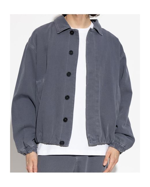 American Vintage Blue Relaxed Denim Jacket for men