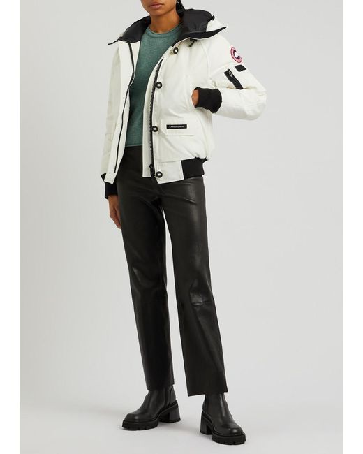 Canada Goose White Waterproof Down Jacket
