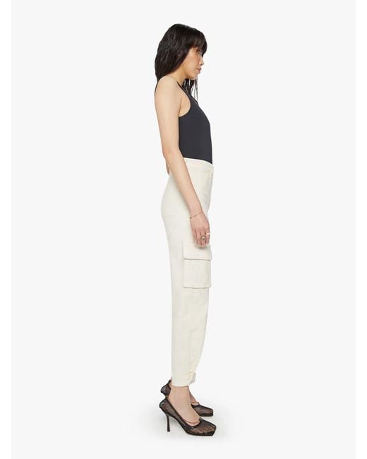 Mother White High-Waisted Work Casual Pants