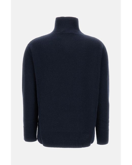 Max Mara Blue 'S High Knitted Jumper